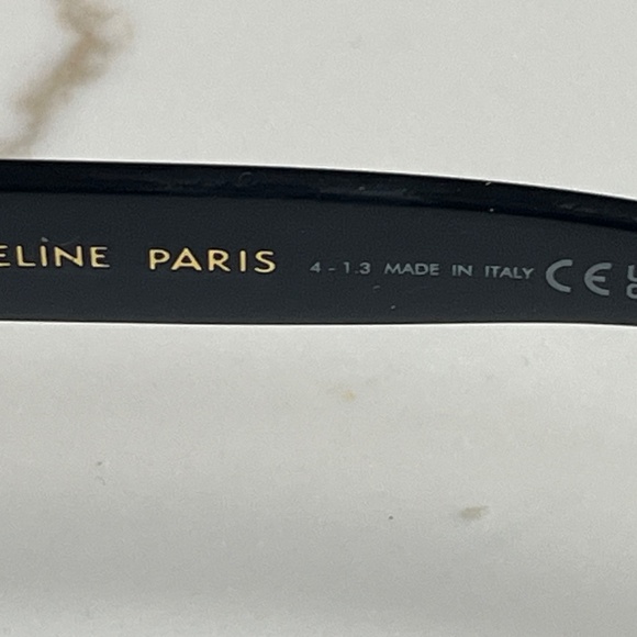 Celine CL40266U HD Three Dot Square Women's Sunglasses Black Frame MSRP $480 - Picture 7 of 9